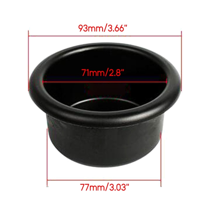 2-piece Cup Water Drink Holder Recessed Insert for RVs Car Marine Boat Trailer