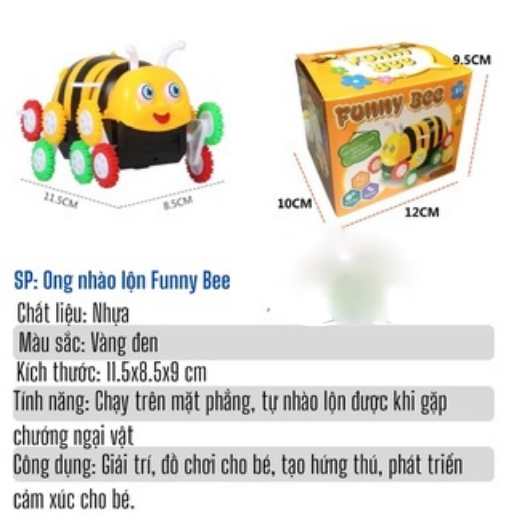 ĐỒ CHƠI CHO BÉ 3 TUỔI CON ONG NHÀO LỘN Quay 360 độ Cho Bé