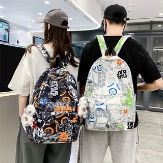 Balo Đi Học Cỡ Lớn In Họa Tiết graffiti Phong Cách Nhật Bản Cho Nam