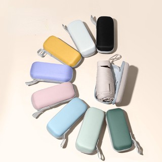 Dù Gấp Hai Công Dụng Bằng Nhựa Màu Đen Siêu Mỏng 14Cm Luyoo19