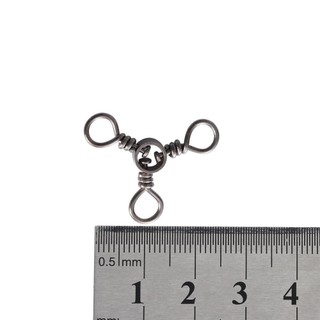 YONDR Câu Cá Xoay 25 Cái / gói Dụng Cụ Câu Cá Móc Xoay 3 Chiều Màu Đen Nickle Cho Cá Chép Trigeminal Xoay