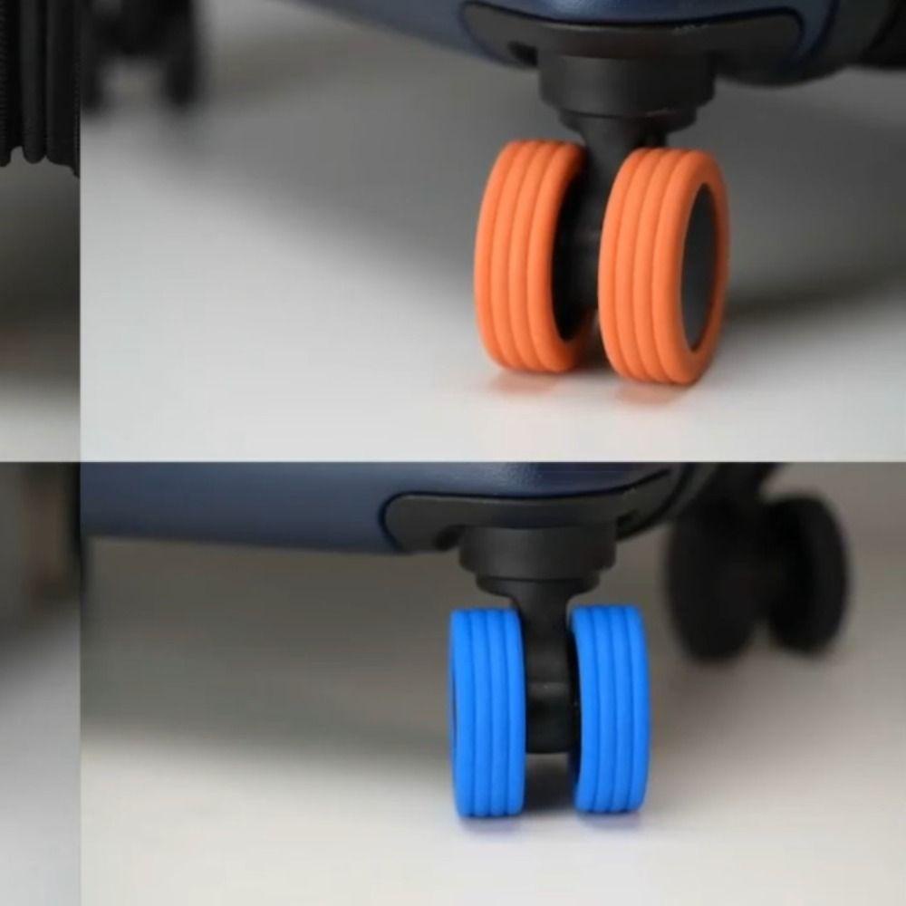 [COD] MINIMALY 4/8 Cái/bộ Bảo vệ bánh xe hành lý Silicone âm thanh im lặng Giảm ồn vali du lịch