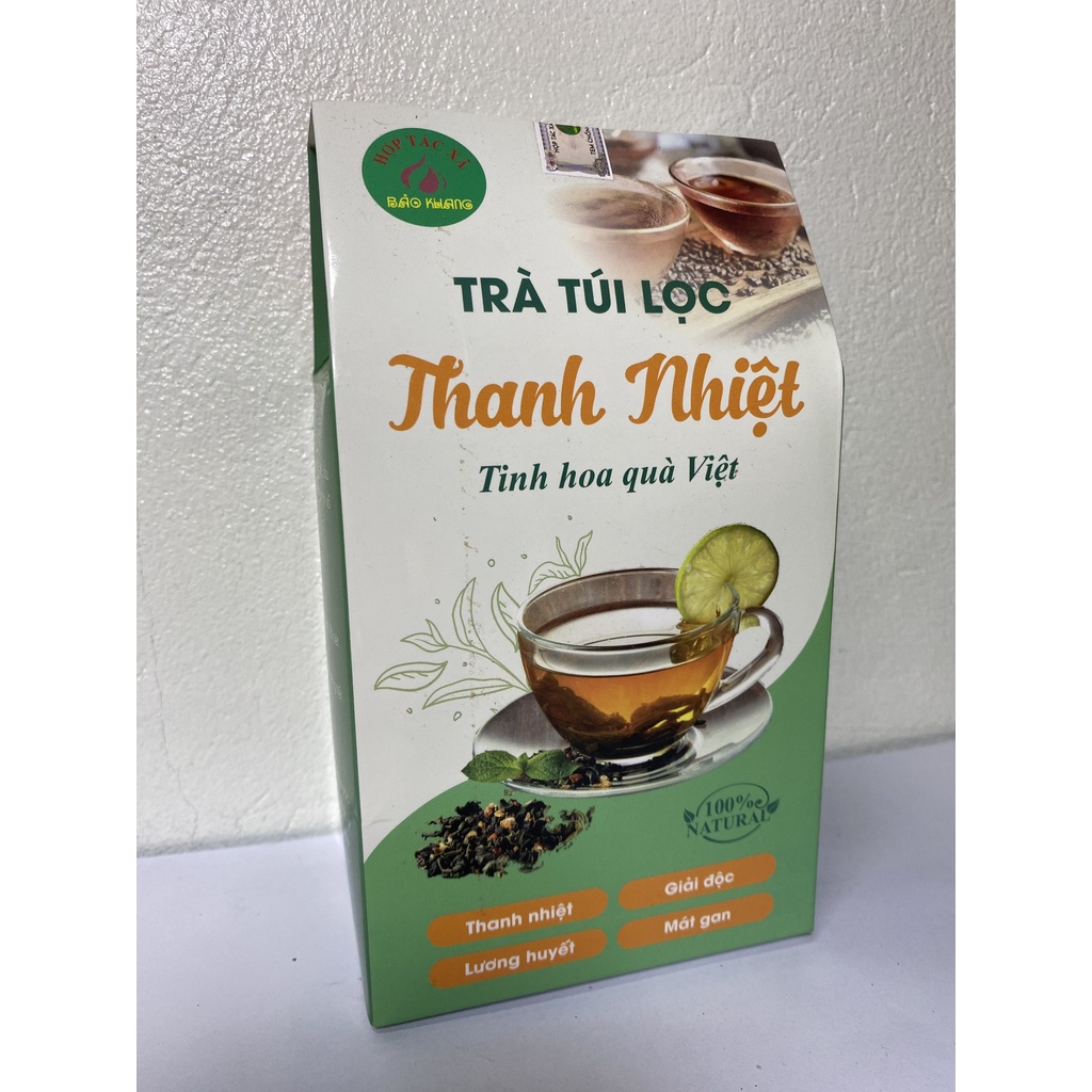 Trà túi lọc thanh nhiệt (hộp 40 gói), trà râu ngô, rau má, nhân trần ...