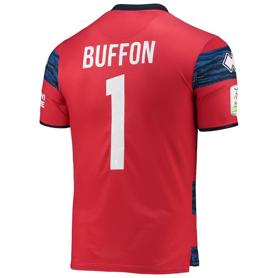 Sy3 2021-22 Parma Calcio áo thun bóng đá thủ môn Buffon tay ngắn thể thao unisex plus size ys3