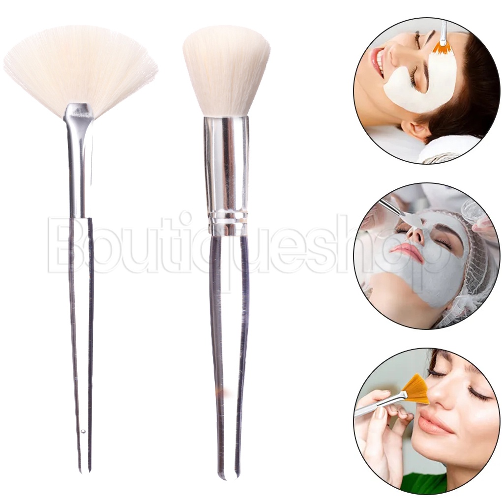 [đặc Trưng] 1/3 chiếc bàn chải mặt nạ spa làm đẹp tự làm / bàn chải tạo bọt sữa rửa mặt / dụng cụ đắp mặt nạ hình quạt / bàn chải trang điểm chuyên nghiệp / dụng cụ trang điểm / dụng cụ làm sạch cho phụ nữ