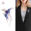 Ghim cài áo HWETR hình chim phượng hoàng đính đá lấp lánh