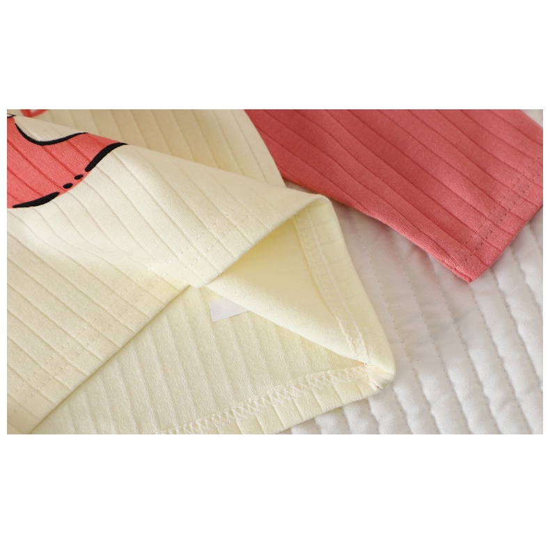 Bộ Đồ Ngủ Trẻ Em Homewear Mùa Thu Phong Cách Mới Jacquard Cotton Phù Hợp Với Bé Trai Bé Gái Quần Lót Dài Tay Quần Áo Mùa Thu Quần Dài UB0Y