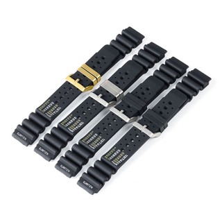 Dây Đeo Đồng Hồ Bằng Cao Su Silicone Chống Nước 20mm 22 24mm Cho Seiko SKX007