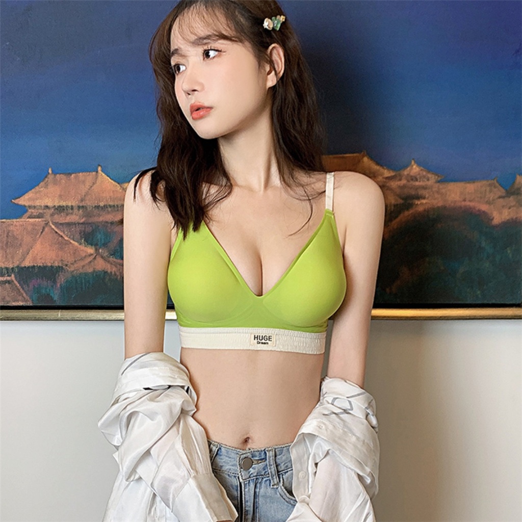 Áo Lót Thể Thao Nâng Ngực Mềm Mại Không Đường May Cài Khóa Thời Trang Cho Nữ