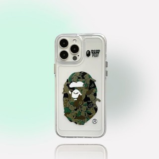 BAPE Ốp Điện Thoại Trong Suốt Chống Sốc Cho iphone 14 11 13 12 X XS Pro Max xr Mini xr 7 8 Samsung Galaxy S23 S22 ultra plus