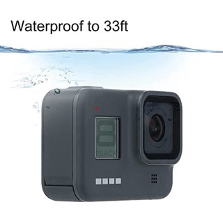 Thay Thế Cửa Bên Nhôm Wateproof Pin Dành Cho GoPro Hero 8 Đen Sửa Chữa Phụ Kiện Cho GoPro 8 33ft Chống Nước Khe Cắm Thẻ SD Nắp Pin