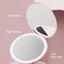 FAVORITEGOODS Gương trang điểm phát sáng Đèn Led tròn thời trang di động