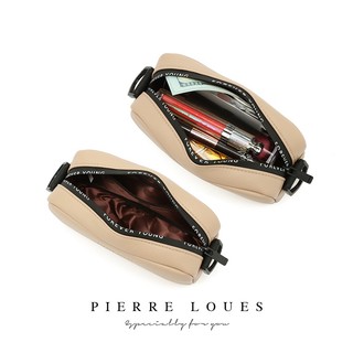 Túi đeo chéo PIERRE LOUES cỡ lớn có khóa kéo thời trang mùa hè cho nữ