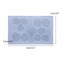 BTF Cánh Hoa Khuôn Silicon DIY Nhựa Bông Tai Trang Sức Mặt Dây Chuyền Khuôn Chống Dính