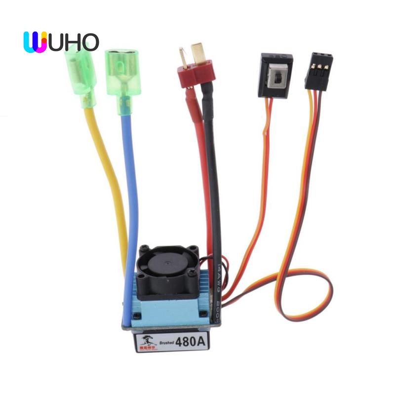 Bộ Điều Khiển Tốc Độ Động Cơ ESC Chổi Than 480A 2-4S Cho Thuyền 540 550 ...