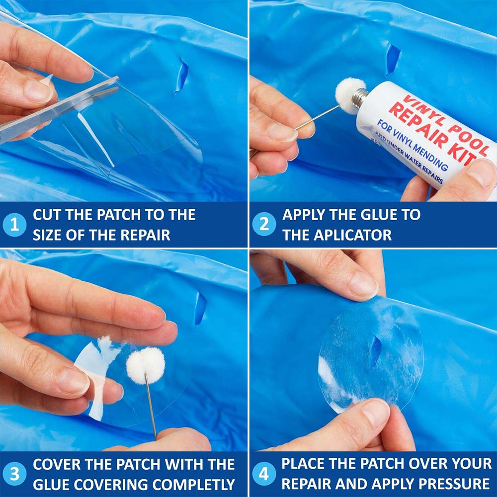 Inflatable Boat Swimming Pool PVC Puncture Repair Patch Glue Kit Adhesive Canoe