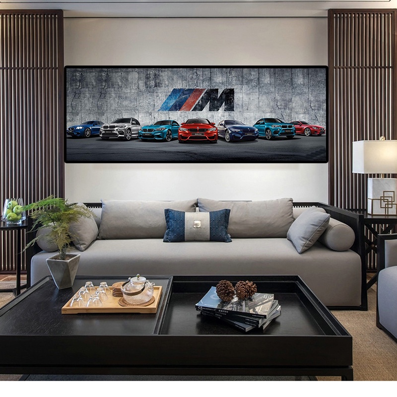 Supercar Bmw M3 Họ Hình Áp Phích Và In Hình M Series Tiến Hóa Xe Trang Trí Tường Canvas Tranh Phòng Khách Người Đàn Ông Bé Trai Trang Trí Nhà Cửa