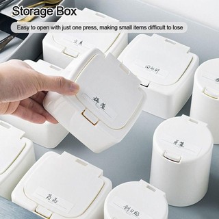 Hộp Bảo Quản MEGOCE, Hộp Đựng Bông Bằng Nhựa Pop Loại Cửa Sổ, Mini Đôi Lưới Sắp Xếp Phụ Kiện Tóc Lớp