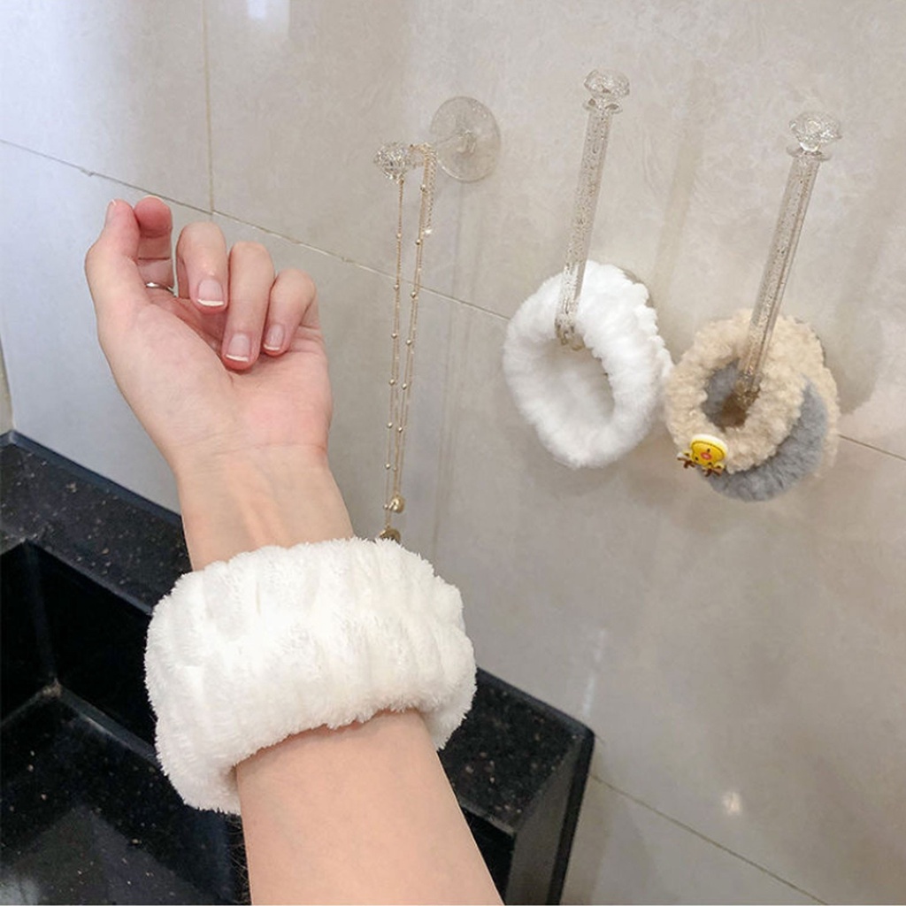 Ảnh 2 Chiếc Wash Face Dây đeo Cổ Tay Wash Băng Cổ Tay Thấm Mồ Hôi Thể Thao Dưới Nước Vòng đeo Tay Băng đô Chống ẩm Tay áo Bảo Vệ Cổ Tay * KÍNH 2