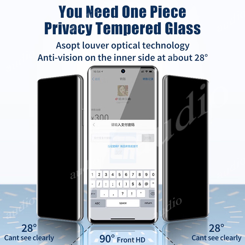 Dành Cho Oppo Reno 12 Pro 12Pro 5G 2024 Full Cong Bảo Vệ Màn Hình Riêng Tư Cho Oppo Reno12 Pro Reno12Pro 5G Chống Gián Điệp Kính Cường Lực Phim