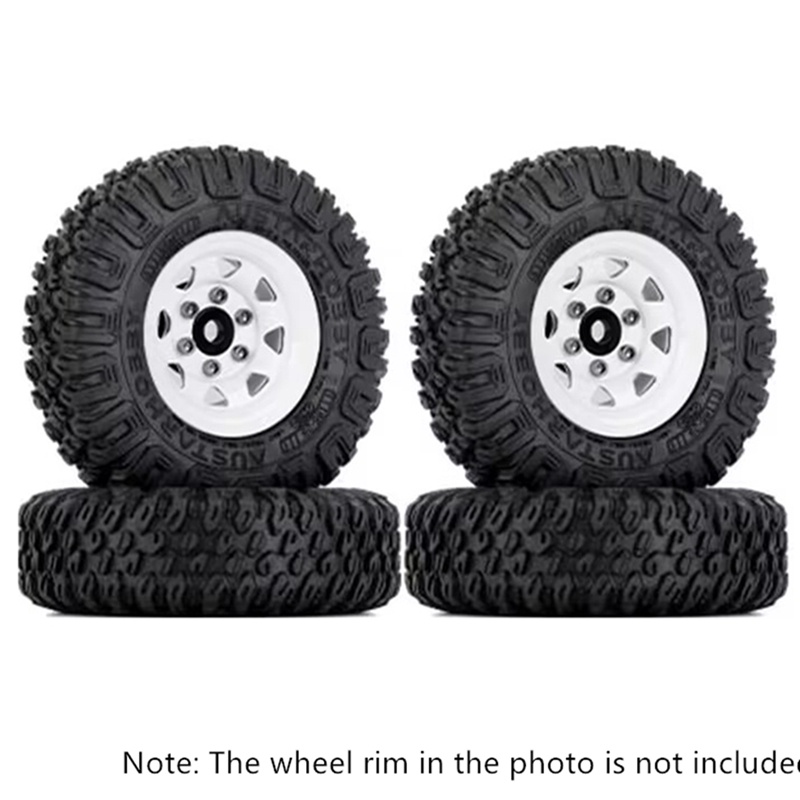 4 85MM 1.55 Inch Bánh Xe Cao Su Lốp Lốp Cho 1 / 10 RC Xe Bánh Xích Xe Trục Yeti Jr RC4WD D90 TF2 Tamiya CC01 LC70 MST