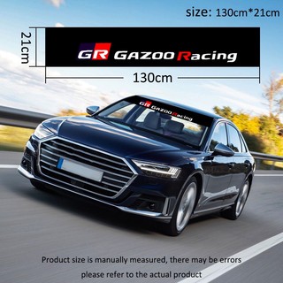 Miếng Dán Trang Trí Kính Chắn Gió Xe Hơi Toyota GR Sport VIos Yaris Corolla Cross Veloz Wish Revo CHR Avanza Fortuner Rush Innova raize Calya