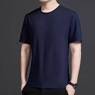 Áo thun nam Ice Silk Microfiber Cool Tay ngắn thể thao Top Lưới thoáng khí Áo thun khô nhanh