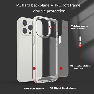 Ốp Điện Thoại Trong Suốt Chống Sốc Cho iphone 14 11 13 12 X XS Pro Max xr Mini xr Samsung Galaxy S23 S22 ultra plus