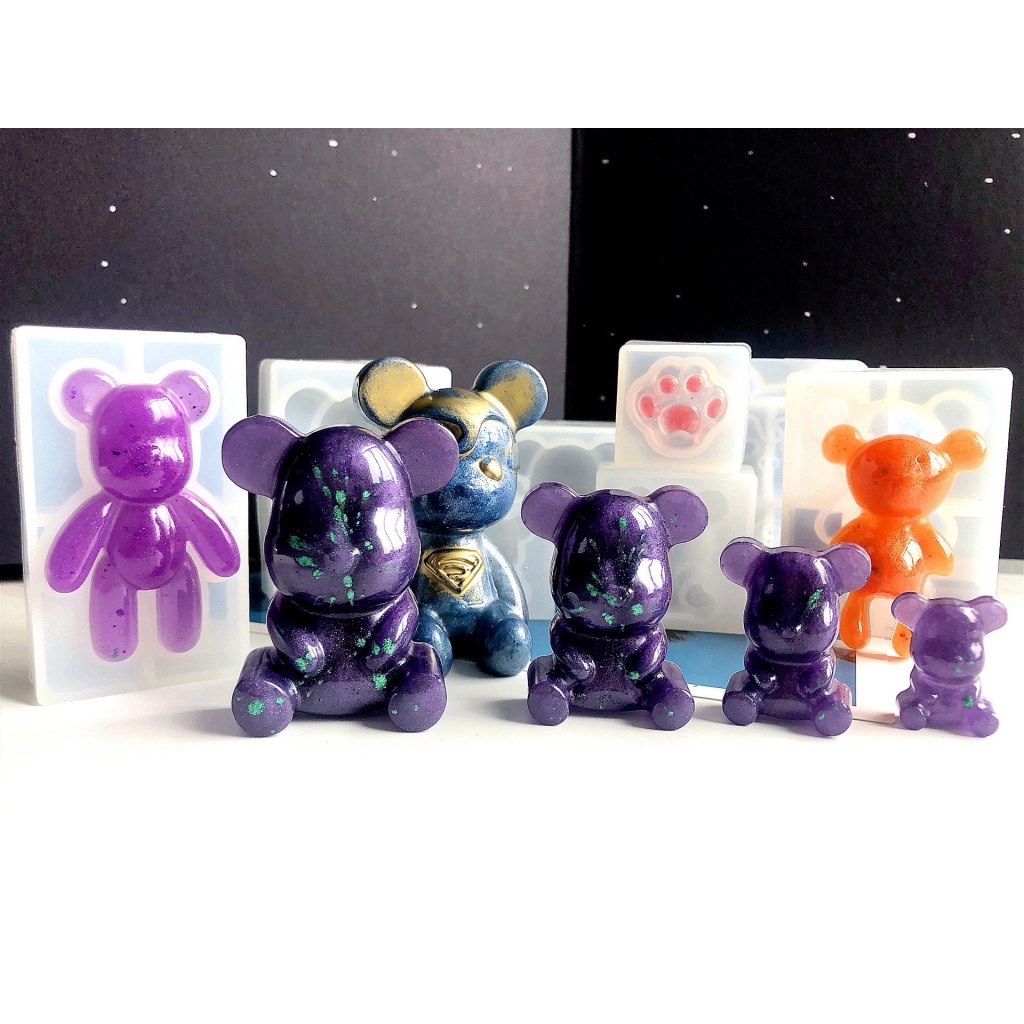 Khuôn Silicone Làm Xà Phòng / Sô Cô La Hình Chú Gấu Đáng Yêu
