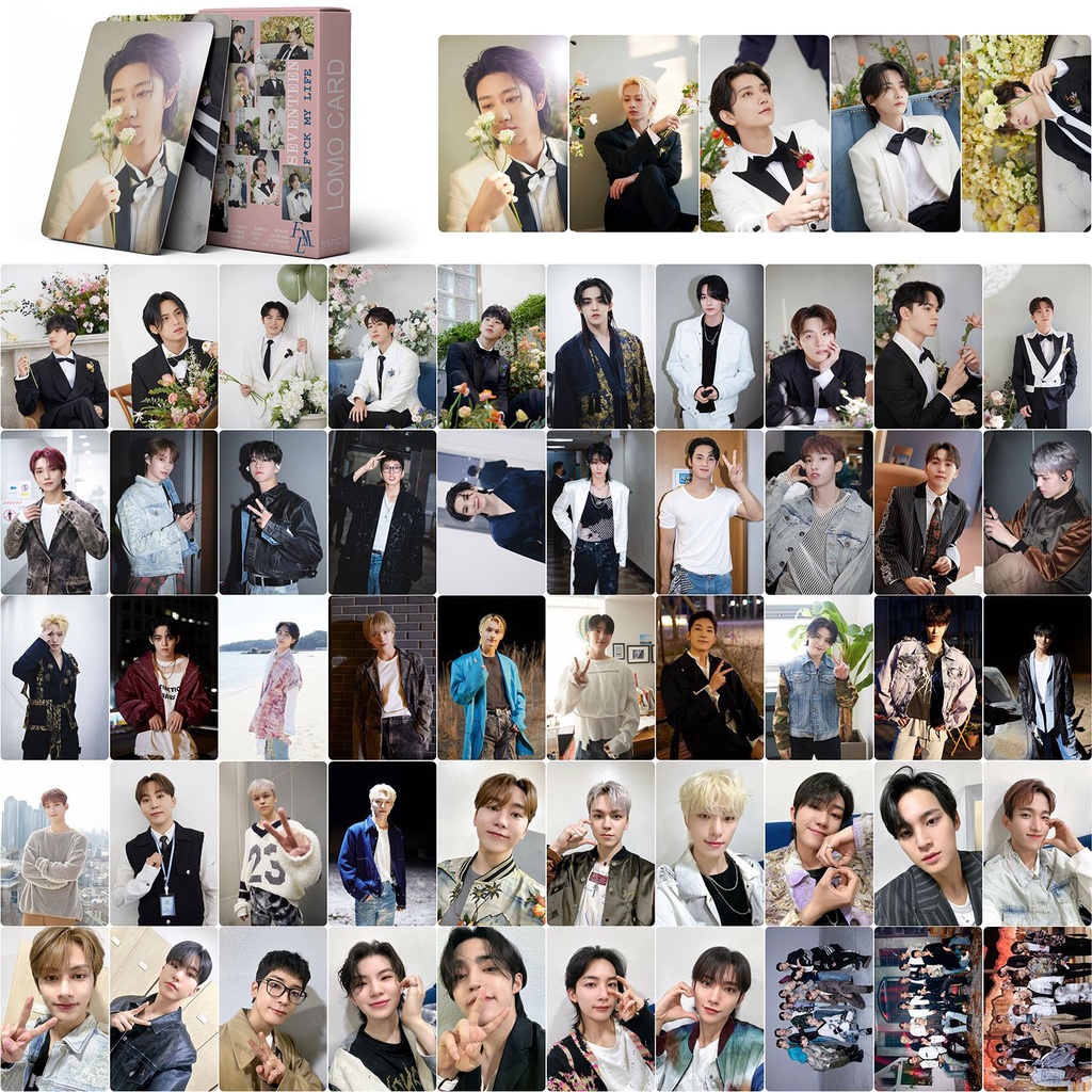 Hộp 55 Ảnh Lomo Card Nhóm Nhạc Seventeen F * CK MY LIFE