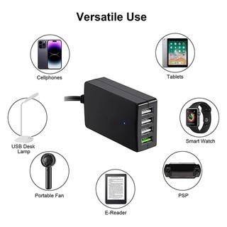 Bộ sạc DC di động Bộ sạc USB 4 cổng 12V / 24V sang 5V có kẹp pin cho điện thoại và máy tính bảng thông minh khác