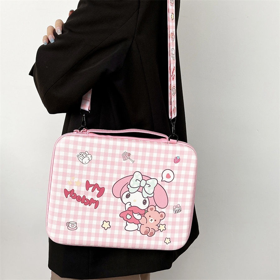 Túi Da PU Đựng Máy Tính Bảng Họa Tiết Melody Cinnamoroll Dễ Thương Chống Thấm Nước 11-13 "Kèm Dây Đeo Cổ Dành Cho Ipad