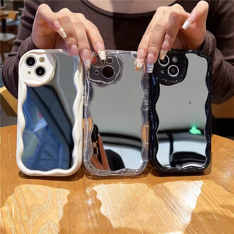 Ốp Điện Thoại Chống Sốc Tích Hợp Gương Trang Điểm Cho Samsung Galaxy S21FE S20FE S21 S22 S23 Plus Ultra 5G