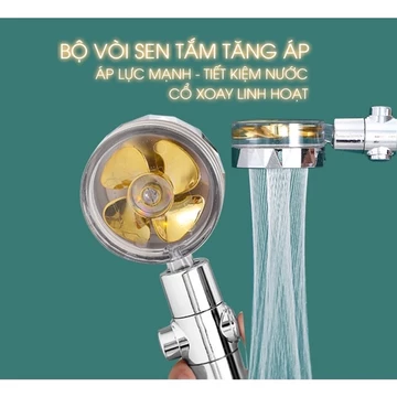 Đầu Vòi Hoa Sen Tăng Áp Có Lõi Lọc,Tay vòi sen, bát sen bộ sen tắm cánh quạt siêu tăng áp siêu tiết kiệm