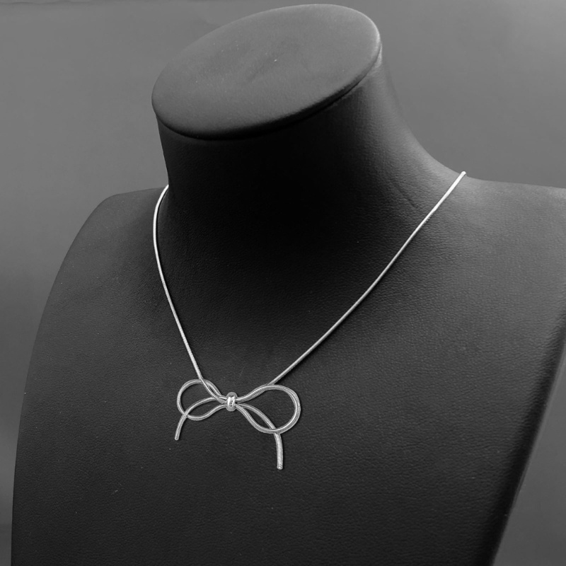Coo Elegant Bowknot Pendant Choker Wedding Birthday Anniversary Jewelry Gift Women