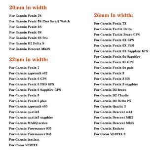 Dây Đeo Silicon 20/22/26mm Tháo Lắp Nhanh Cho Garmin Instinct 2/Fenix 7/7X/6X/Pro/Forerunner 745/935/945/955/5 Plus