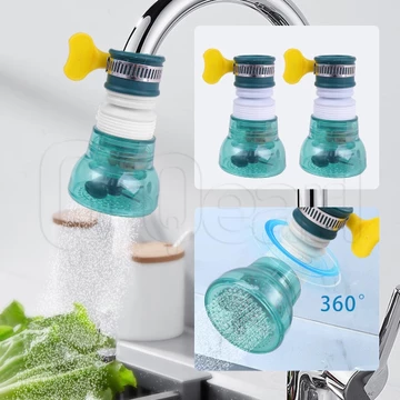 Đầu nối linh hoạt đa năng tiết kiệm nước / xoay 360° Bộ lọc vòi điều chỉnh mở rộng / bộ lọc vòi nước xanh bộ khuếch tán / bộ lọc lọc nước splash-proof