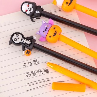 Phim hoạt hình halloween bí ngô ma gel bút đồ dùng văn phòng bút quà tặng trẻ em sáng tạo