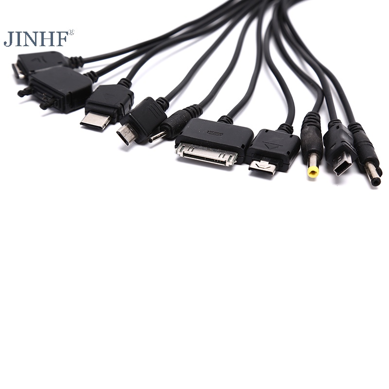 Cáp sạc USB JINHF 10 trong 1 đa năng thông dụng cho điện thoại di động