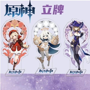 Anime Genshin Impact Klee Keqing QiQi thẻ acrylic trang trí quà tặng sáng tạo xung quanh khuôn viên trường