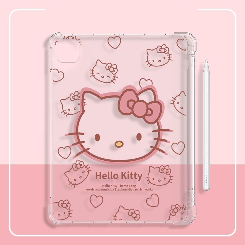 Ốp Máy Tính Bảng Túi Khí Chống Rơi Màu Trong Suốt Hình Hello Kitty Cho ...