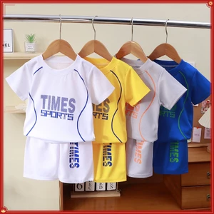 Quần Áo Trẻ Em 90-160CM Áo Jersey Tay Ngắn Cho Trẻ Em Bé Gái Nhanh Khô Hai Mảnh Quần Short Phù Hợp Với Trẻ Em Vừa Lớn Trẻ Em
