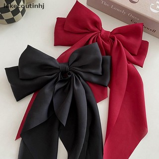Lakecou Nơ Ruy Băng Kẹp Tóc Mũ Đơn Giản Thanh Lịch Sa Mùa Xuân Kẹp Cố Định Retro Đảng Mũ Đội Đầu Tóc Đỏ Phụ Kiện tinhj