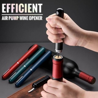 FEASTLY Rượu Corkscrew Máy bơm áp suất không khí an toàn di động có máy cắt lá bằng thép không gỉ Pin Loại bút Rượu Nút chai loại bỏ