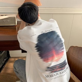 Áo thun cotton ngắn tay màu hoàng hôn dành cho nam