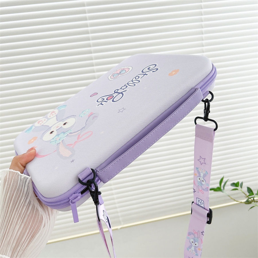 Dễ Thương Stellalou Linabell Ipad Túi Máy Tính Bảng Máy Tính Bảng 11 "Họa Tiết Da PU Chống Thấm Nước Túi Bảo Quản Laptop Có Dây Đeo Cổ