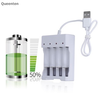 Bộ sạc Queenten 4 khe USB AAA và AA Bảo vệ ngắn mạch QT