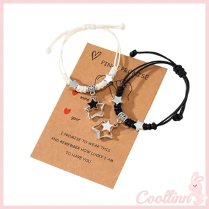 Coo star hand-woven card vòng tay phù hợp với dây đeo tay có thể điều chỉnh cho phụ nữ cô gái nam giới