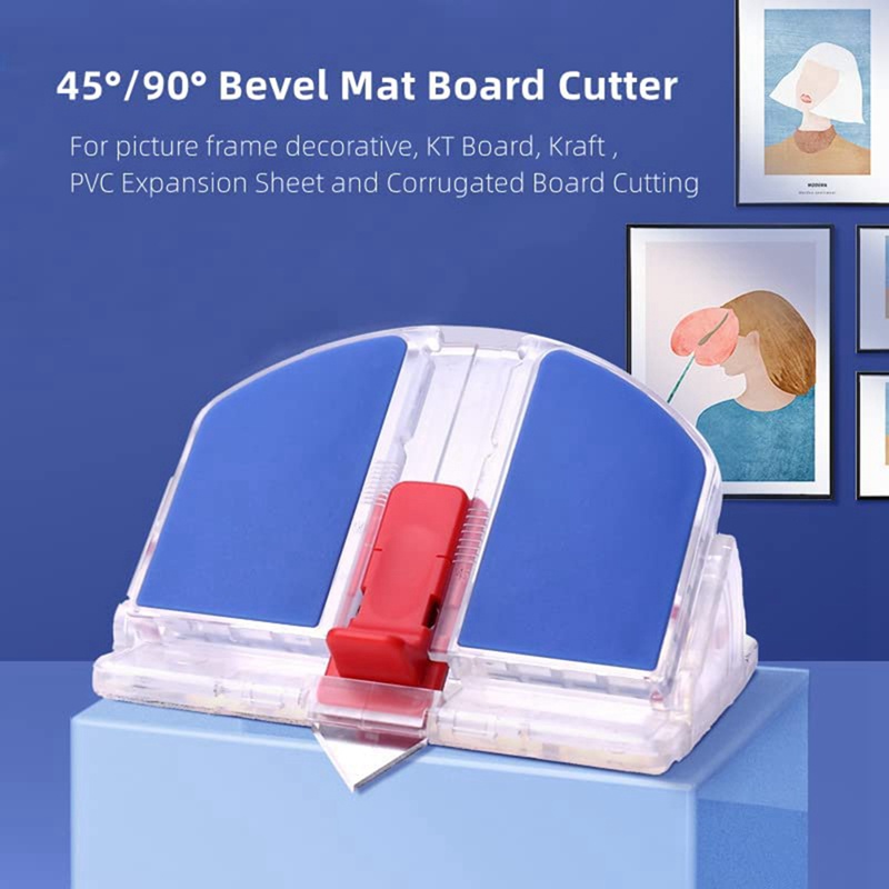 Thảm Cắt 45 & 90 Độ Vát Thảm Board Cutter Beveled Cut Tool Cho Nghệ Thuật Hình Khung Bọt Ban Thẻ 1 Chiếc