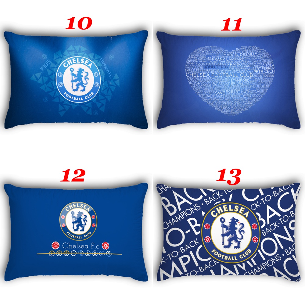 Vỏ Gối Chữ Nhật In Logo Chelsea Fc Trang Trí Nhà Cửa (Không Kèm Lõi)